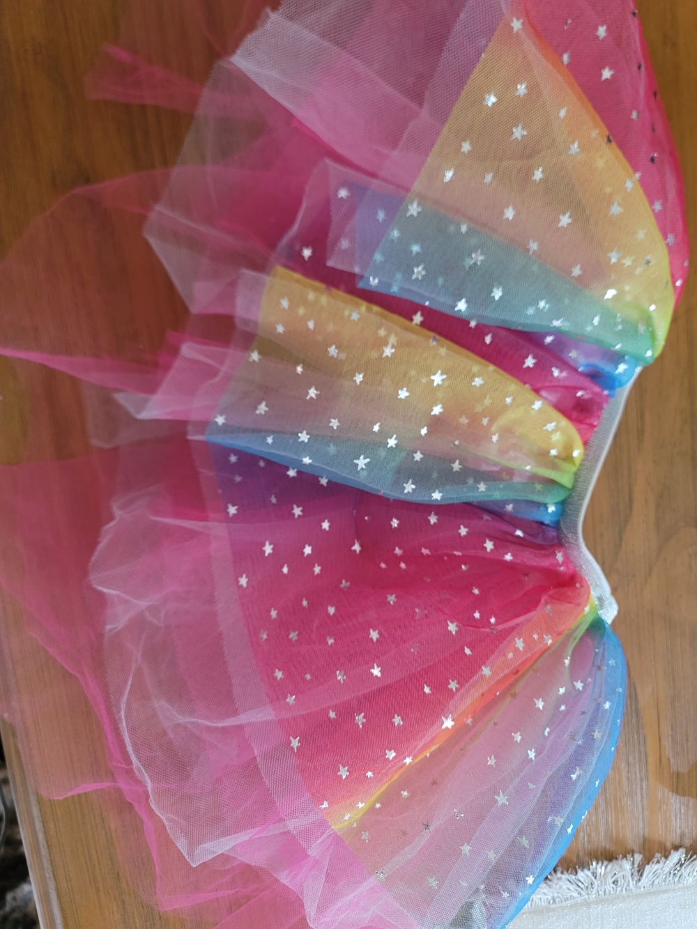 Disney Pink and Rainbow Layered Tulle Skirt